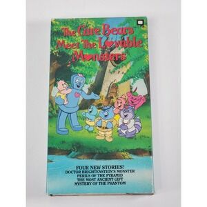 1990 The Care Bears Meet the Lovable Monsters VHS Children’s Video Vintage